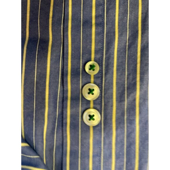 Tommy Hilfiger Dress Shirt Mens 15 1/2 32-33 Used Blue Striped - Picture 8 of 12